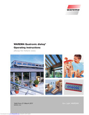WAREMA Quatronic dialog Operating Instructions Manual
