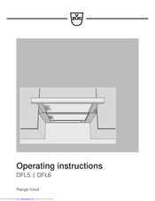 V-ZUG DWQS9 Operating Instructions Manual