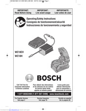 Bosch WC18CV Operating/Safety Instructions