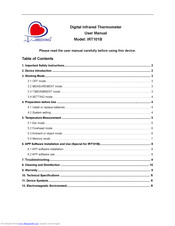 Medxing IRT101B User Manual
