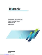 Tektronix PRISM MPX2-10 Instructions Manual