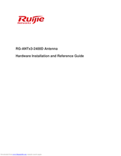 Ruijie Networks RG-ANTx3-2400D Hardware  Installation And Reference Manual