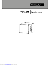 Twaudio VERAS15 Operation Manual