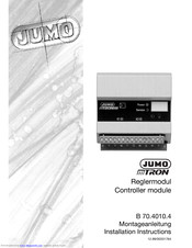 JUMO mTRON B 70.4010.4 Installation Instructions Manual