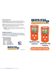 Gas Clip Technologies Multi Gas Clip Infrared Quick Start Manual