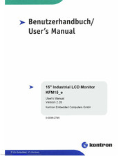 Kontron Embedded Computers KFM15*e - B User Manual