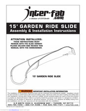 Inter-fab 15' GARDEN RIDE SLIDE Assembly/Installation Instructions