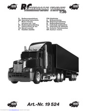 DICKIE SPIELZEUG RC AMERICAN TRUCK 1:36 Operating Instructions Manual