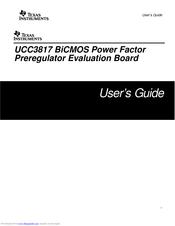 Texas Instruments UCC3817-EVM User Manual