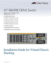 Allied Telesis AT-XEM2-4QS Installation Manual