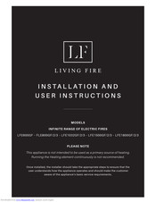 Living Fire INFINITE SERIES Installation And User Instructions Manual