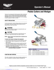 Vollrath 47703 Operator's Manual