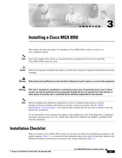 Cisco MGX 8950 Installation Manual