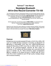 Technaxx TX-103 User Manual