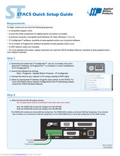Applied Motion Products STAC5 Series Quick Setup Manual