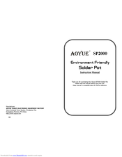 Aoyue SP2000 Instruction Manual