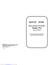 aoyue SP2000 Instruction Manual