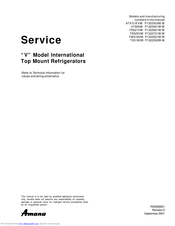 Amana TR521VW Service Manual