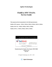 Agilent Technologies FieldFox MW VNA N9927A Service Manual