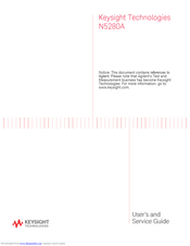 Keysight Technologies N5280A User's And Service Manual