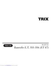 Trix ET 87 Manual