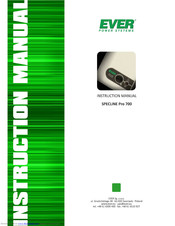 Ever SPECLINE Pro series Instruction Manual