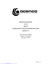OCENCO EBA-75 Instruction Manual