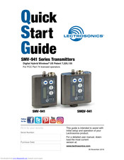 Lectrosonics SMV-941 Series Quick Start Manual