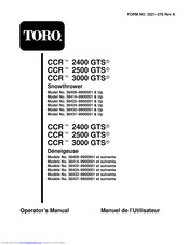 Toro CCR 2400 GTS Operator's Manual
