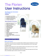KIRTON Florien User Instructions