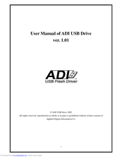 Applied Digital Information ADI User Manual