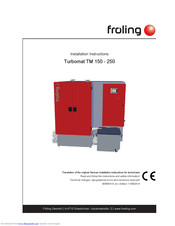 froling Turbomat TM 200 Installation Instructions Manual