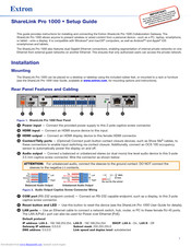 Extron electronics ShareLink Pro 1000 Setup Manual