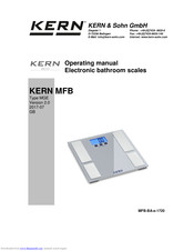 KERN MFB series Operating Manual