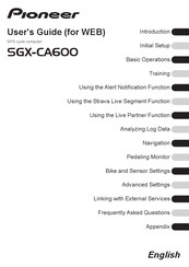 Pioneer SGX-CA600 User Manual