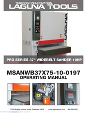 Laguna Tools MSANWB37X75-10-0197 Operating Manual
