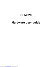 Yuga CLM920 Hardware User's Manual