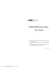 Andea Electronics TPAD20 M User Manual