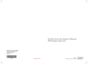 Audi MMI Navigation System plus Owner's Manual