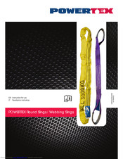 POWERTEX Webbing Sling Instructions For Use Manual