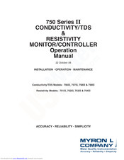 Myron L 750 II Series Operation Manual