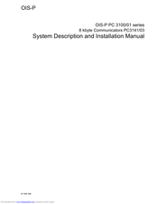 Baumer Ident OIS-P PC 3101 series Installation Manual