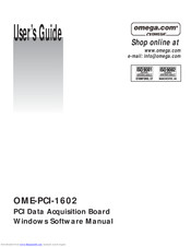 Omega OME-PCI-1602 Windows Software Manual