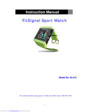 Health & Life FitSignal HL310 Instruction Manual