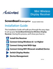ActionTec ScreenBeam Enterprise SBWD700A Installation Manual