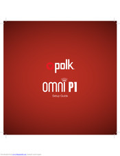 Polk Mono Omni P1 Setup Manual