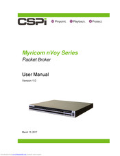 CSPi Myricom nVoy Series User Manual