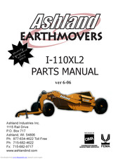 Ashland Earthmovers I-110XL2 Parts Manual
