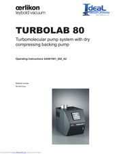 Oerlikon Leybold Vacuum TURBOLAB 80 Operating Instructions Manual