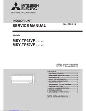 Mitsubishi Electric MUY-TP-VF Series Service Manual